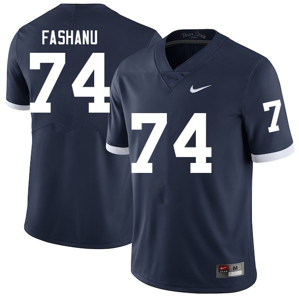 NCAA Nike Men's Penn State Nittany Lions Olumuyiwa Fashanu #74 College Football Authentic Navy Stitched Jersey JEW8398RJ